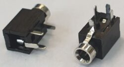 SM C04 0253A - Connector Jack 2,5mm 4 pins, Stereo, PCB   90 , ekcivalent k SCJ-0253A-2 ~ Lumberg 1501 03 ~ Pro Signal PSG08287